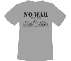 tričko NO WAR-šedé