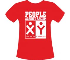 PEOPLE AGAINST RACISM - dámske tričko
