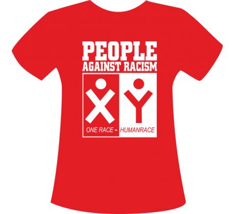 PEOPLE AGAINST RACISM - dámske tričko