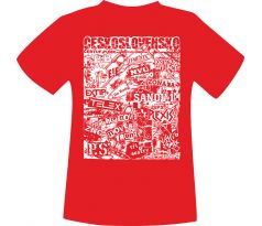 tričko Československo  červené